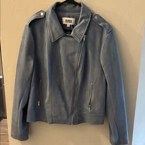 Blue Suede Women's Jacket
